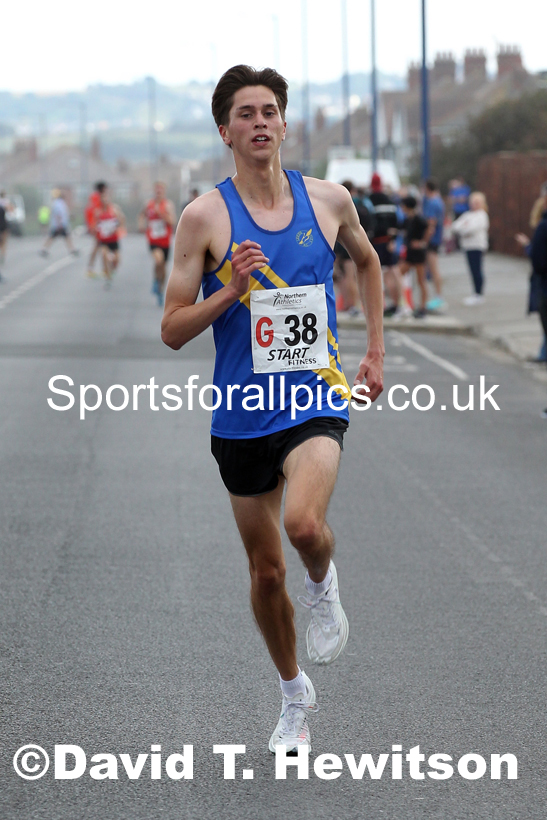 Senior mens 6 stage relay, 2021 Northern 6 and 4 Stage and Young Athletes Road Relays, Redcar. Photo: David T. Hewitson/Sports for All Pics